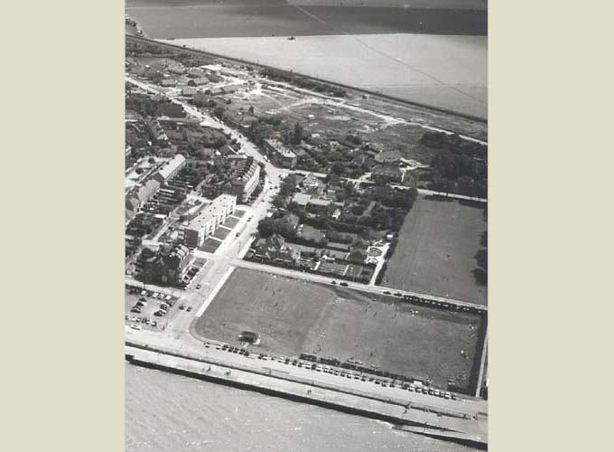 Minnis Road from the Sea 1955
