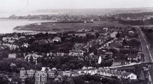 North of the railway from west, c 1958