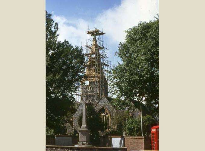 1968 spire re-shingling