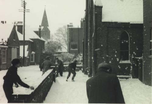 Snow at Birchington Engineering 1956