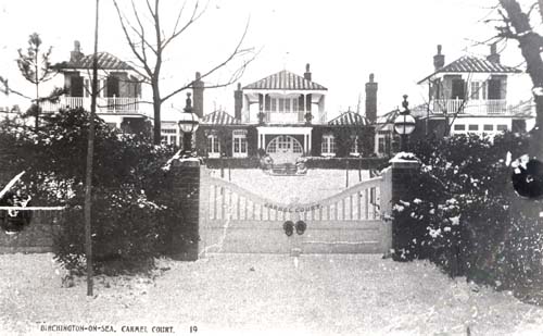 Carmel Court in snow