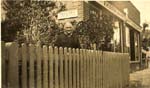 Leeds House c1920 with Grandma Hudson