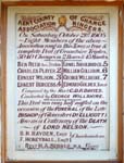 Peal Board in Ringing Chamber, 1905
