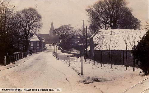 In the snow, 1900's