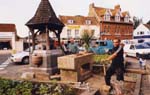 Work on the fountain 2000