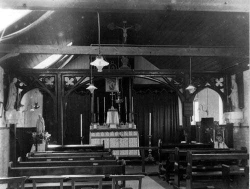 Inside old Catholic church