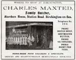 No 17 Charles Maxted, butcher at Aberdeen House, c.1909